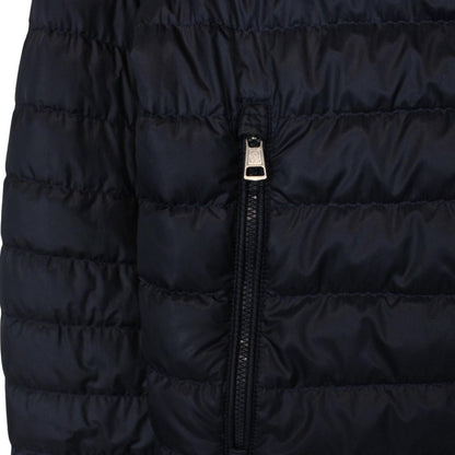Moncler Giroux Navy Blue Longue Saison Hooded Down Jacket