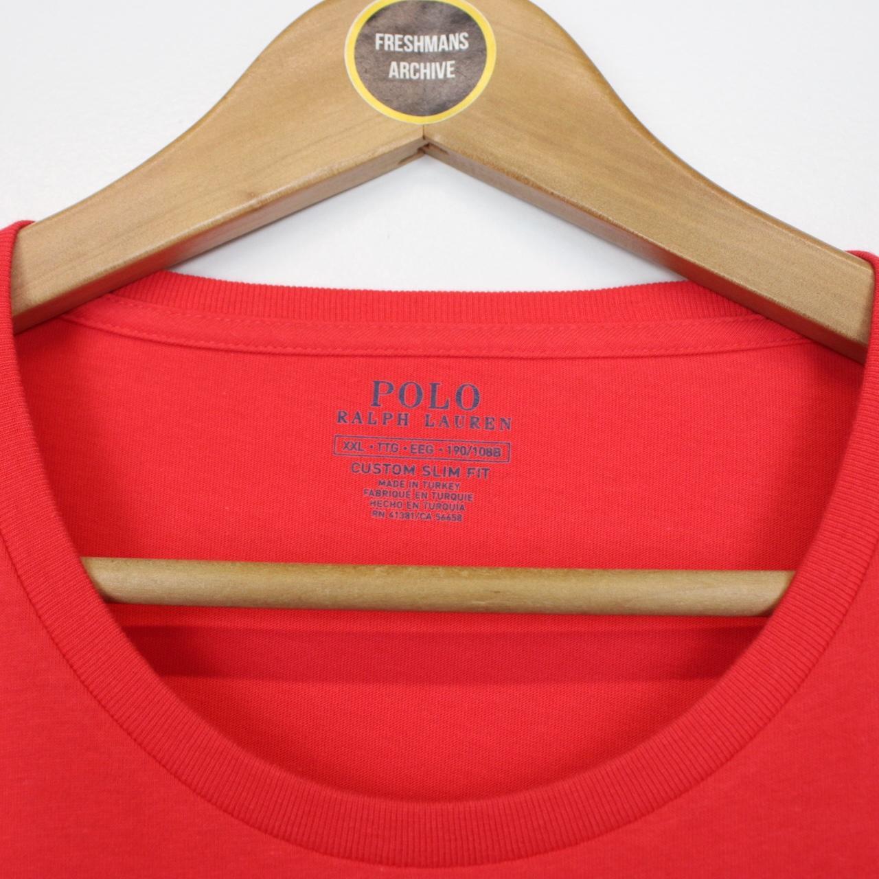 Polo Ralph Lauren Red Short Sleeve Cotton T-Shirt