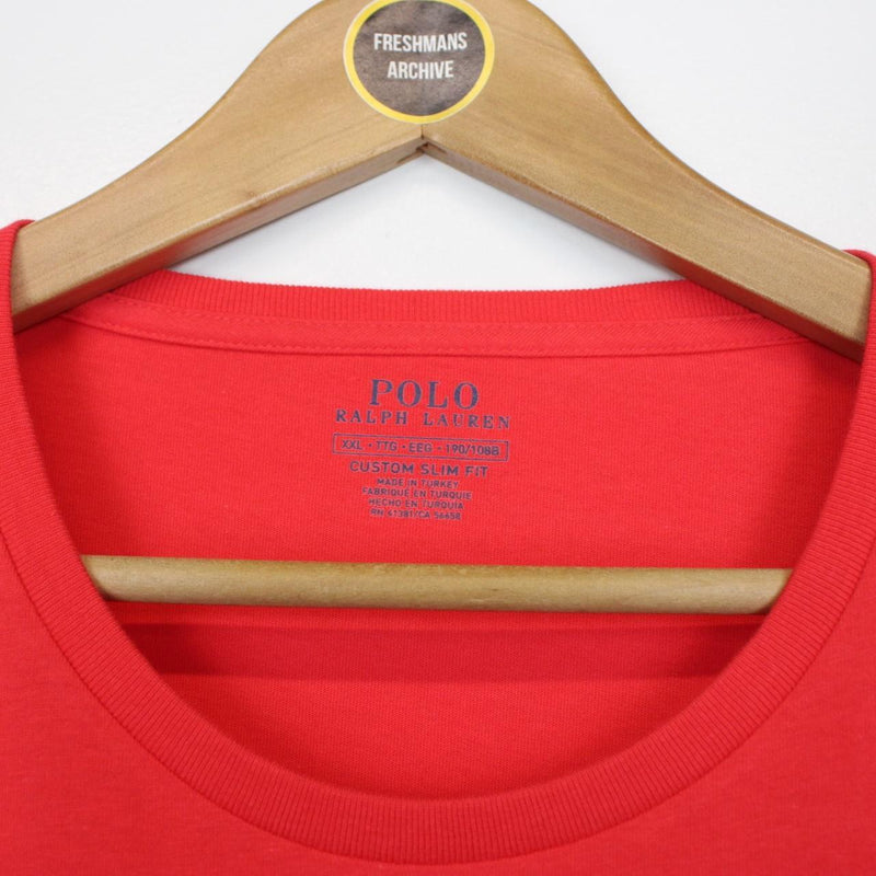 Polo Ralph Lauren Red Short Sleeve Cotton T-Shirt