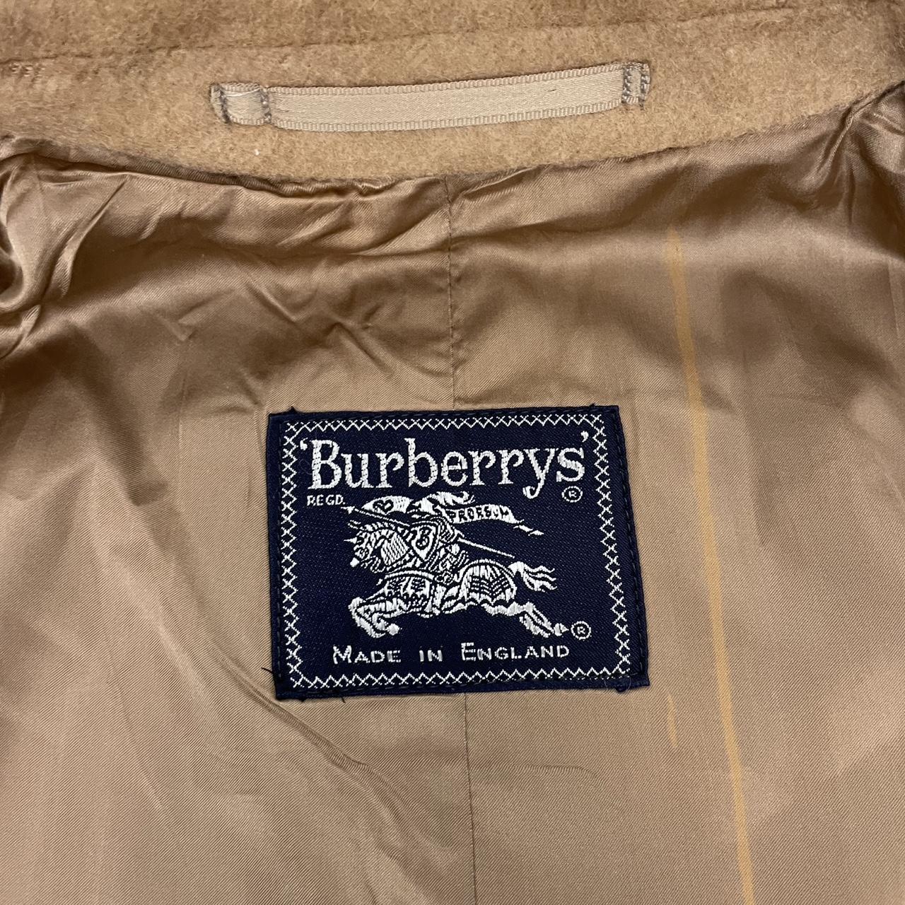 Vintage 90s Burberry Tan Brown Camelhair Overcoat