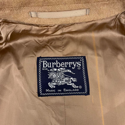 Vintage 90s Burberry Tan Brown Camelhair Overcoat