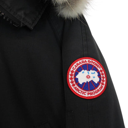 Canada Goose Black Chilliwack Bomber Down Jacket with Fur Trim