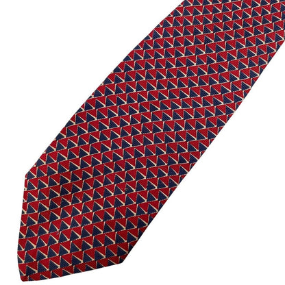 Vintage Abercrombie &amp; Fitch Red and Blue Silk Tie