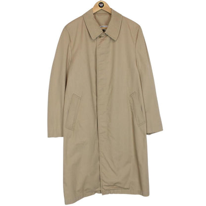 Vintage 80s Aquascutum Aqua 5 Tan Brown Cotton Blend Trench Coat