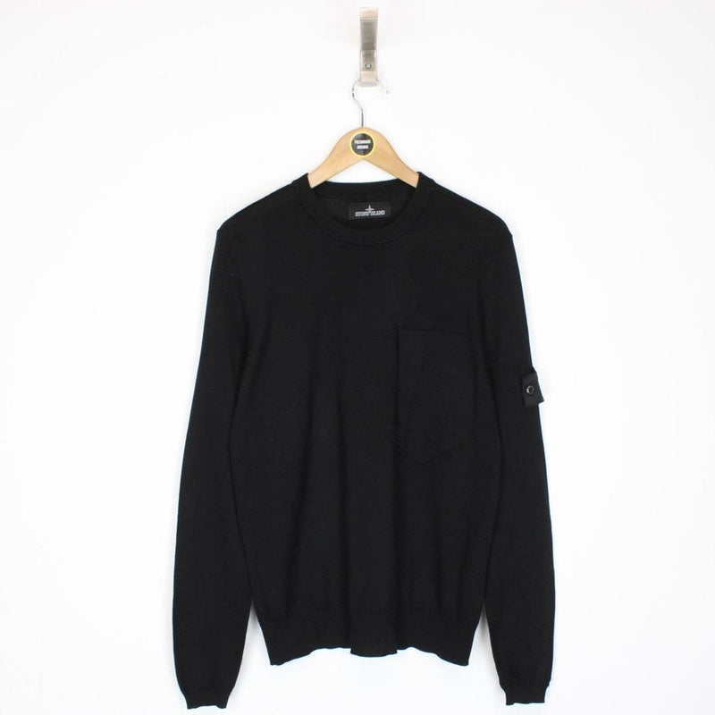 Stone Island Shadow Project SS 2018 Black Cotton Knit Jumper