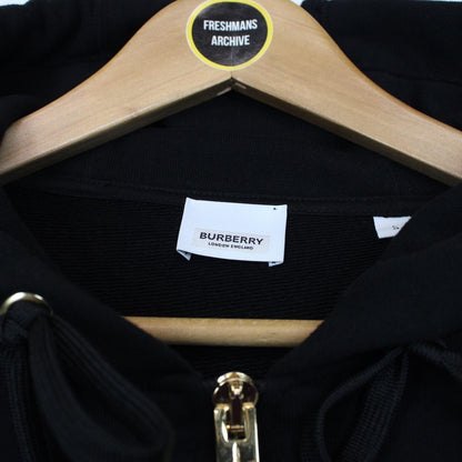 Burberry Black and Tan Nova Check Full Zip Aubree Hoodie Jumper