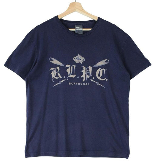 Polo Ralph Lauren navy blue short sleeve cotton t-shirt with pocket and logo detail.