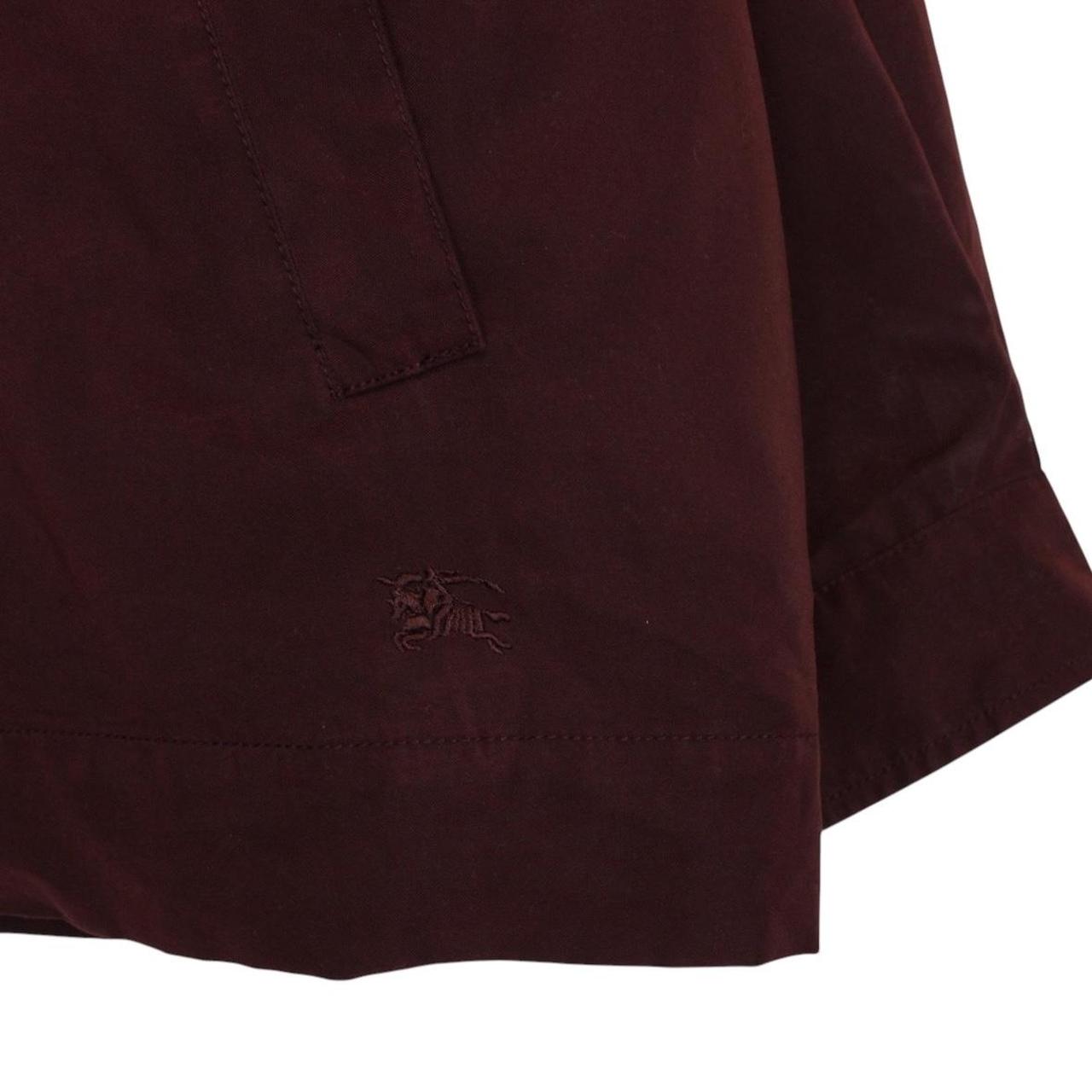 Burberry London Burgundy Nova Check Lined Harrington Jacket