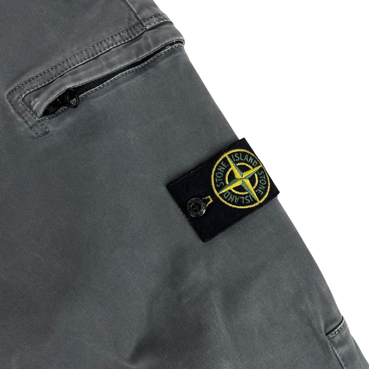 Stone Island AW 2019 Grey Skinny Fit Cargo Trousers