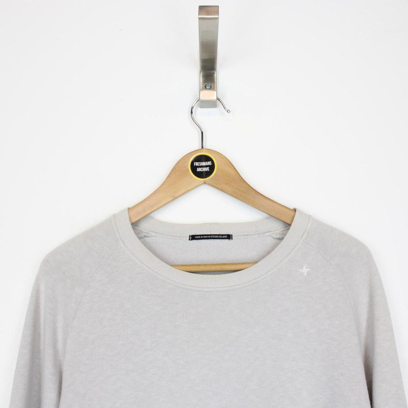 Vintage Stone Island Denims SS 2003 Grey Cotton Sweatshirt Jumper