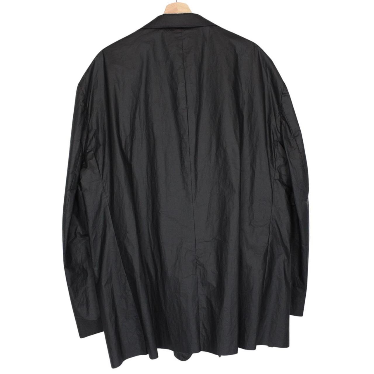 Raf Simons SS21 Black Technical Nylon Oversized Blazer