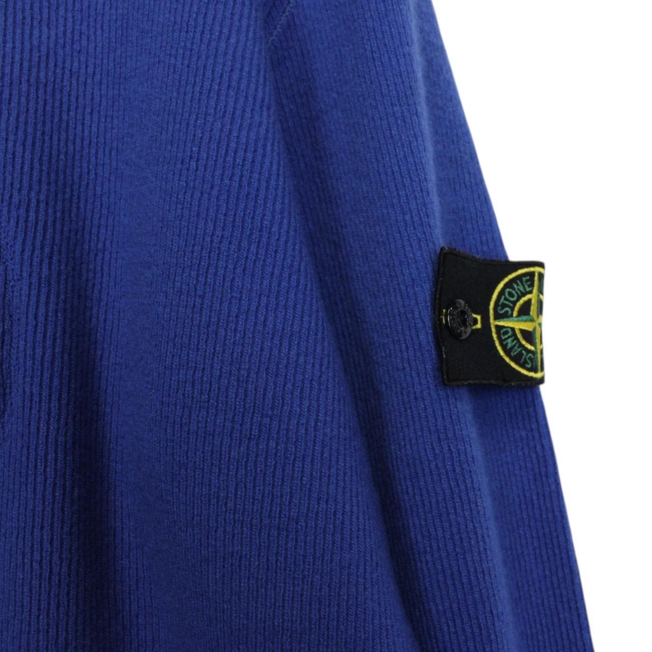 Stone Island AW 2014 Blue Wool Blend Knit Jumper