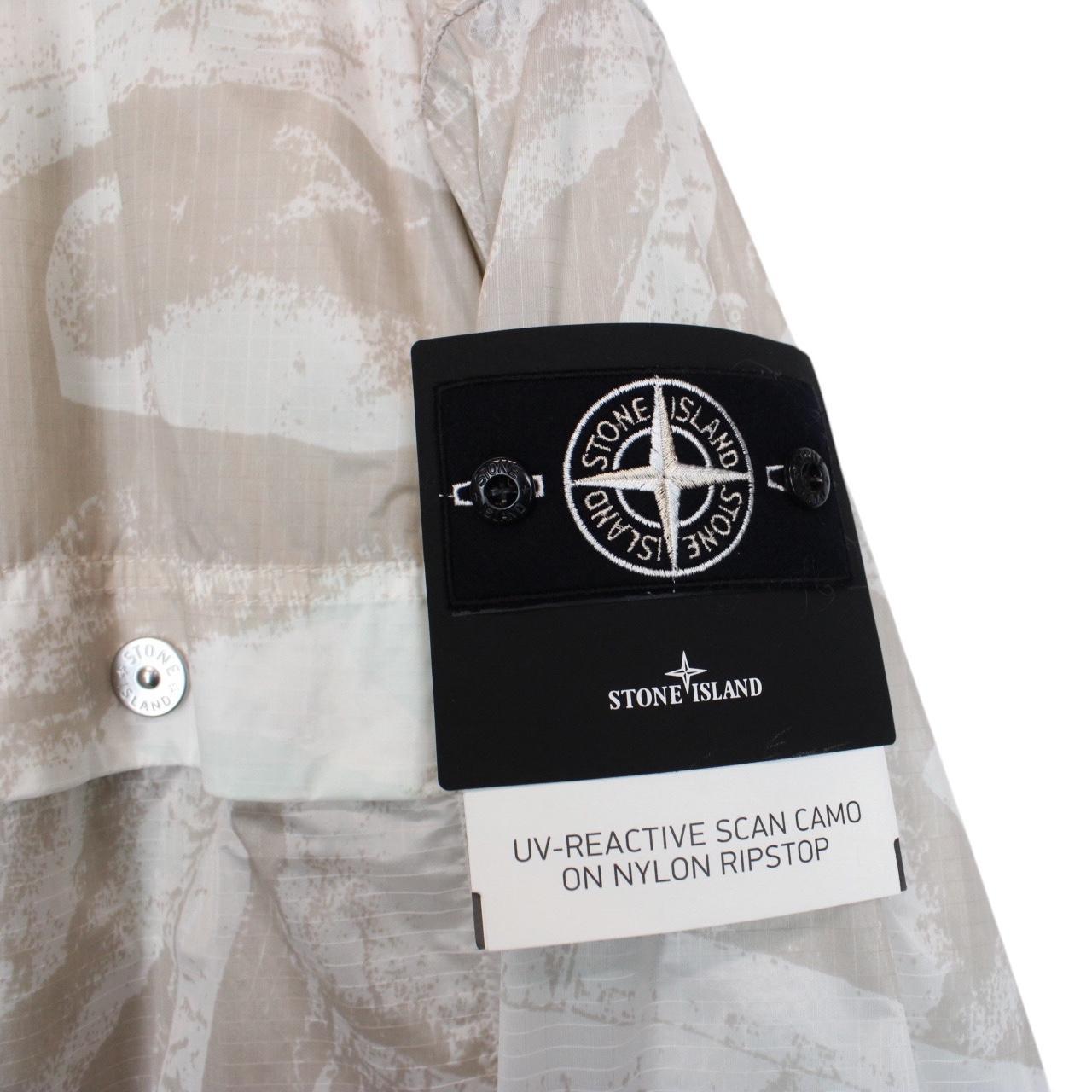 Stone Island UV Reactive Scan Camo On Nylon Ripstop Full Zip Jacket