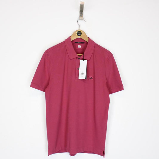 CP Company Red Bud Short Sleeve Piquet Polo Shirt