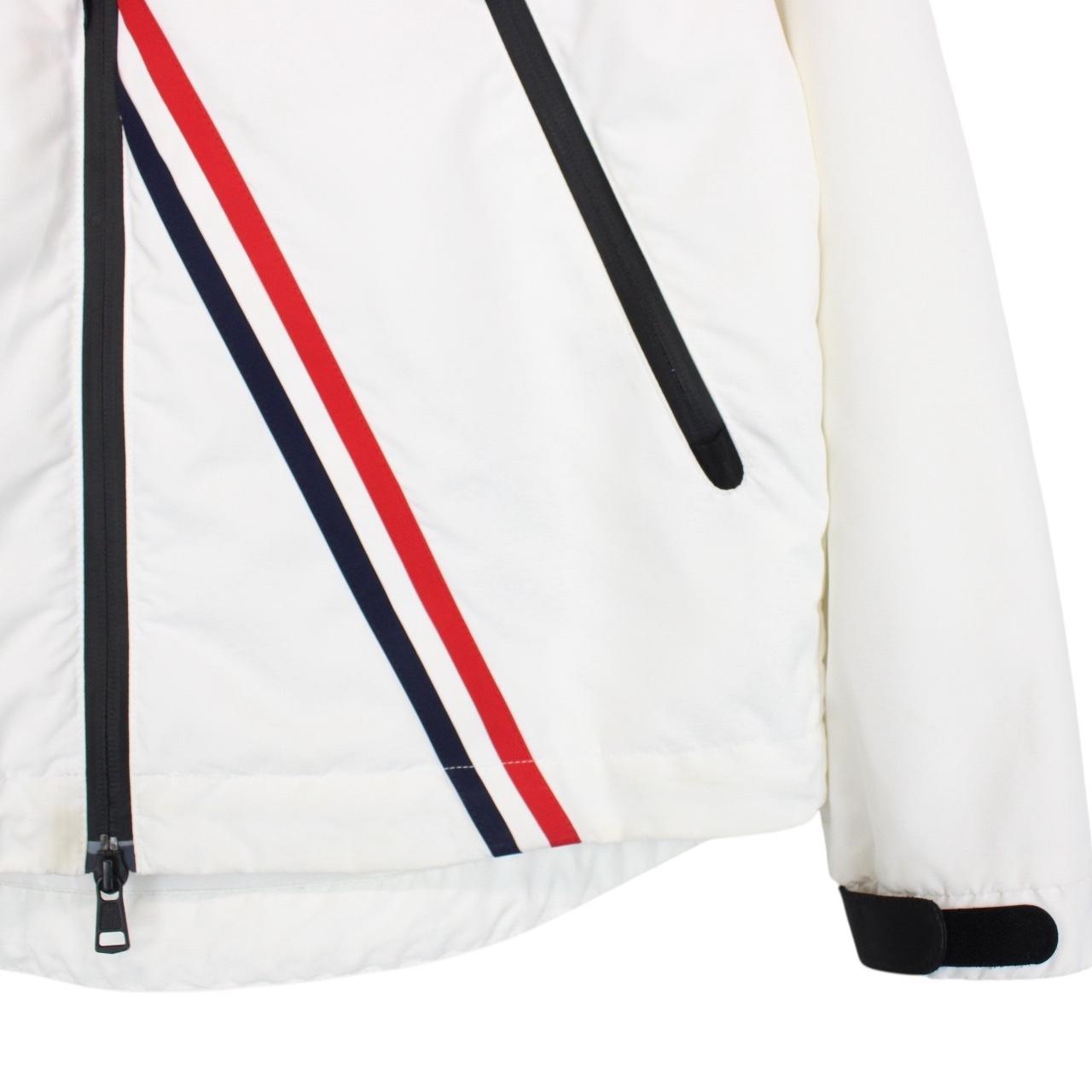 Moncler Trakehner White Full Zip Hooded Jacket