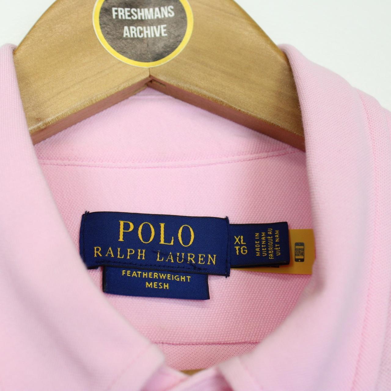 Polo Ralph Lauren Pink Short Sleeve Cotton Featherweight Mesh Shirt
