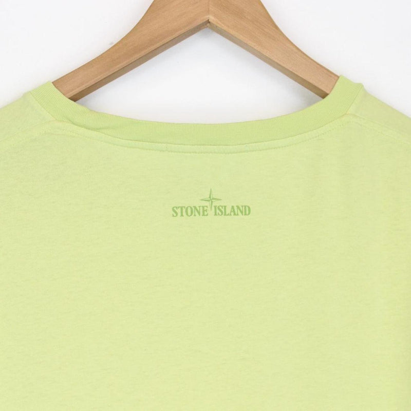 Stone Island SS 2017 Lime Green Short Sleeve Logo Print T-Shirt