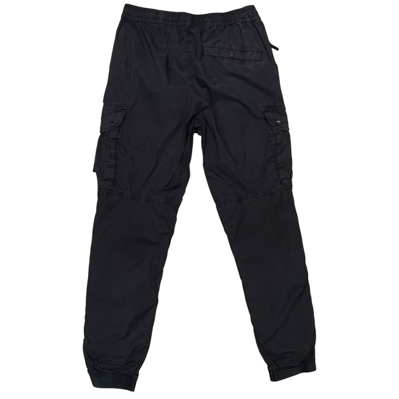 Stone Island SS 2021 Black RE-T Fit Cargo Trousers