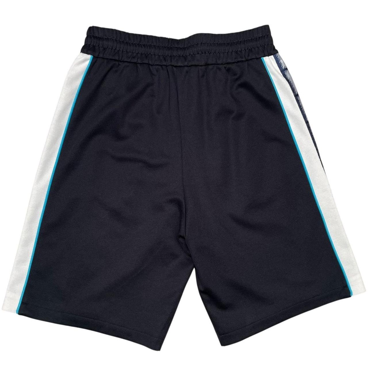 Fendi Black Zucca Monogram Cotton Blend Bermuda Shorts