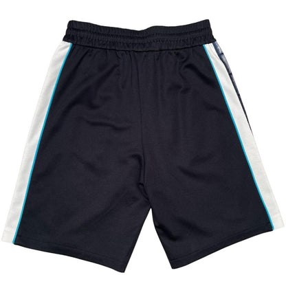 Fendi Black Zucca Monogram Cotton Blend Bermuda Shorts