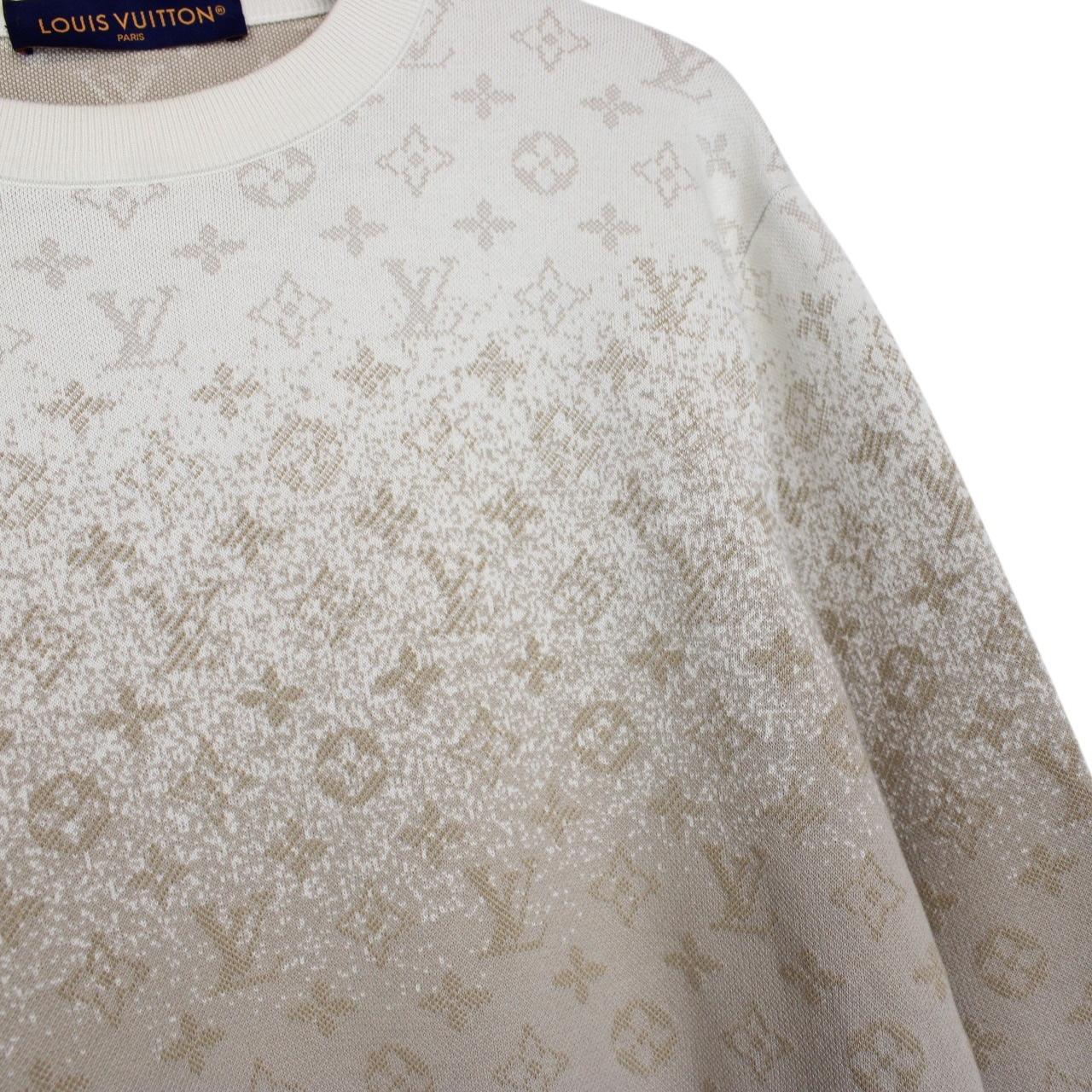 Louis Vuitton Beige LV Monogram Cotton Sweatshirt Jumper