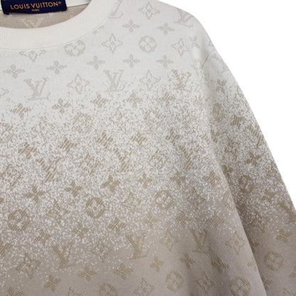 Louis Vuitton Beige LV Monogram Cotton Sweatshirt Jumper