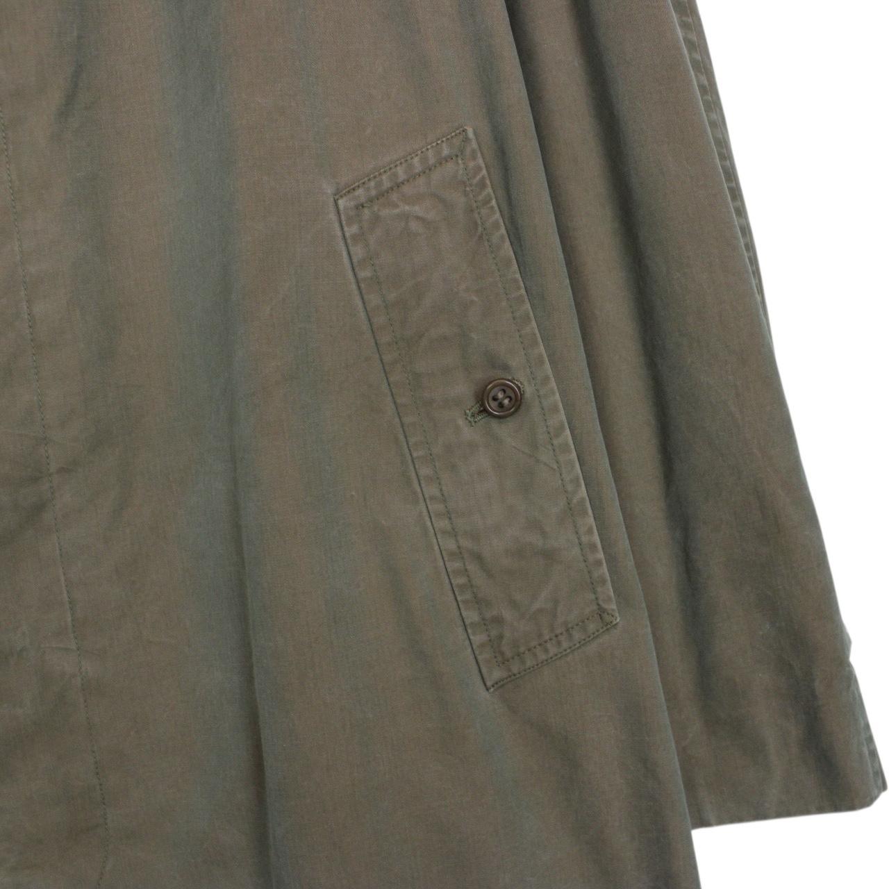 Vintage 90s Burberry Khaki Green Single Breasted Trench Coat