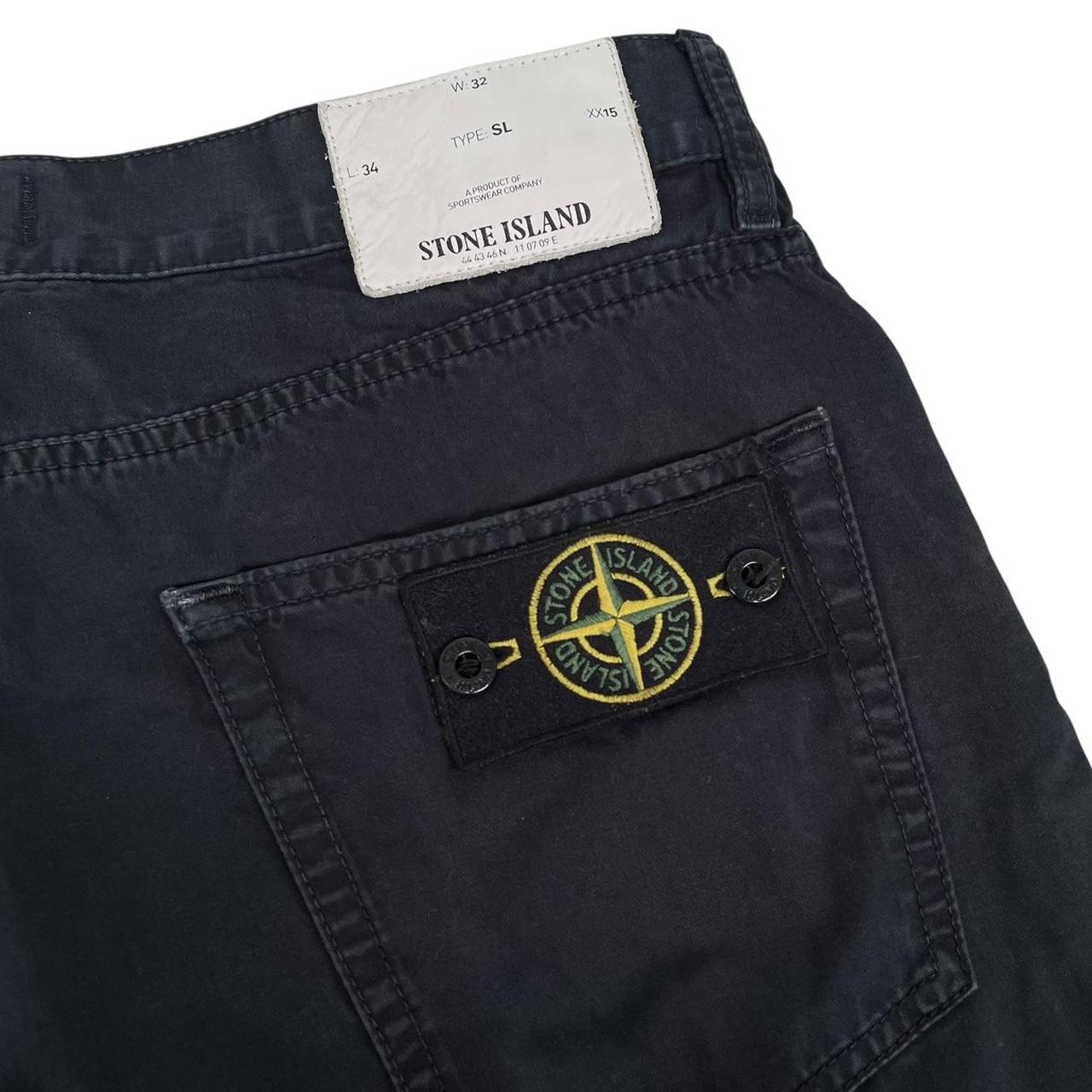 Stone Island AW 2017 Black Slim Fit Cotton Trousers