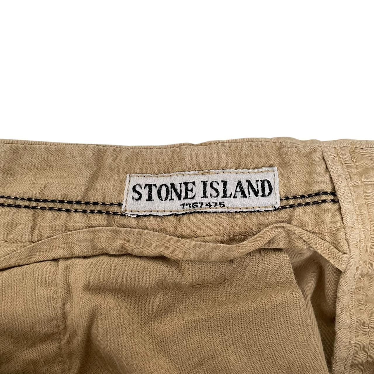 Vintage Stone Island SS 2008 Beige Straight Leg Fit Cotton Trousers