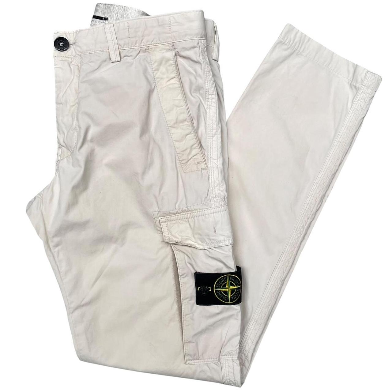 Stone Island SS 2013 Cream Slim Fit Cargo Trousers