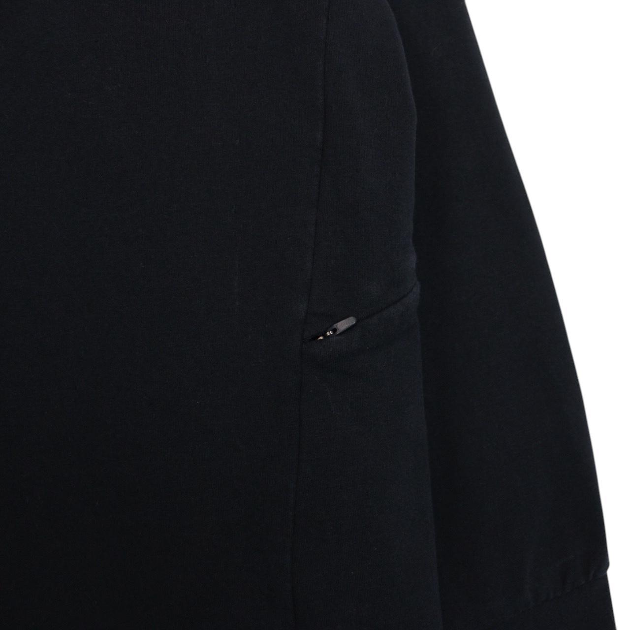 CP Company Metropolis Navy Blue Tech Patch 1/4 Zip Cotton Sweatshirt Jumper