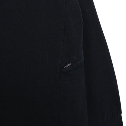 CP Company Metropolis Navy Blue Tech Patch 1/4 Zip Cotton Sweatshirt Jumper