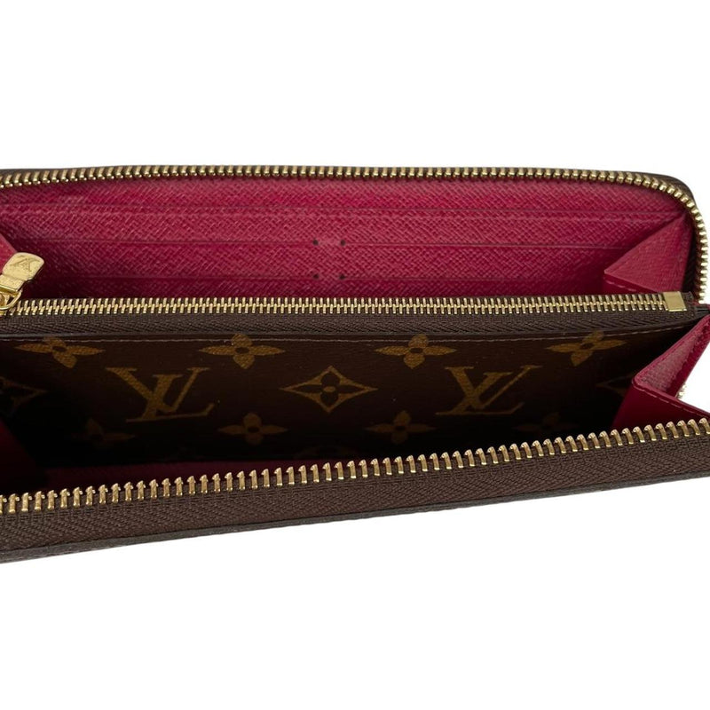 Louis Vuitton Brown Monogram Canvas Coated Leather Clemence Wallet
