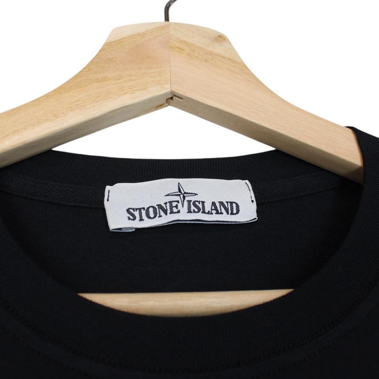 Stone Island SS 2017 Black Long Sleeve Compass T-Shirt