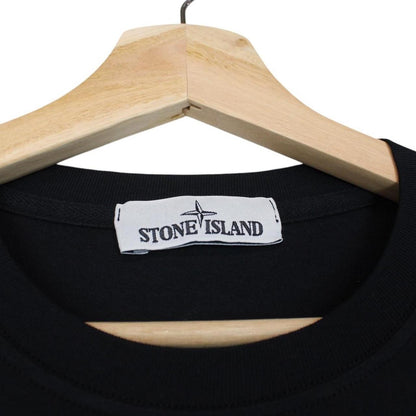 Stone Island SS 2017 Black Long Sleeve Compass T-Shirt