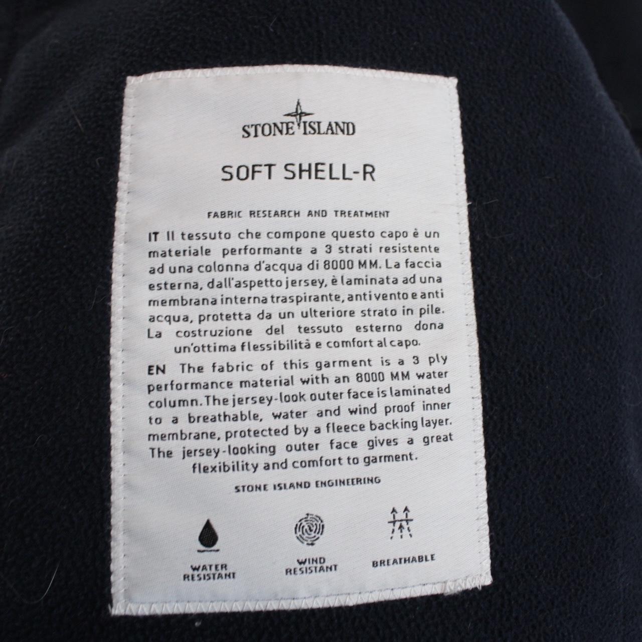 Stone Island AW 2019 Navy Blue Soft Shell-R Full Zip Jacket
