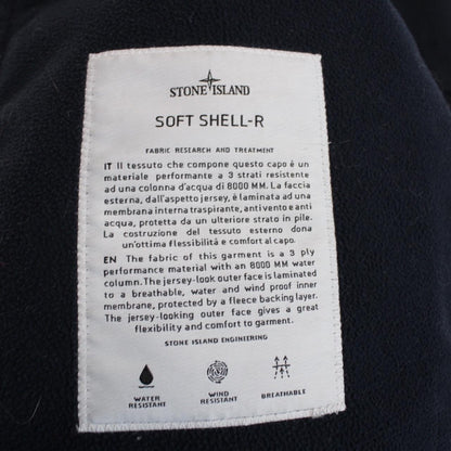 Stone Island AW 2019 Navy Blue Soft Shell-R Full Zip Jacket