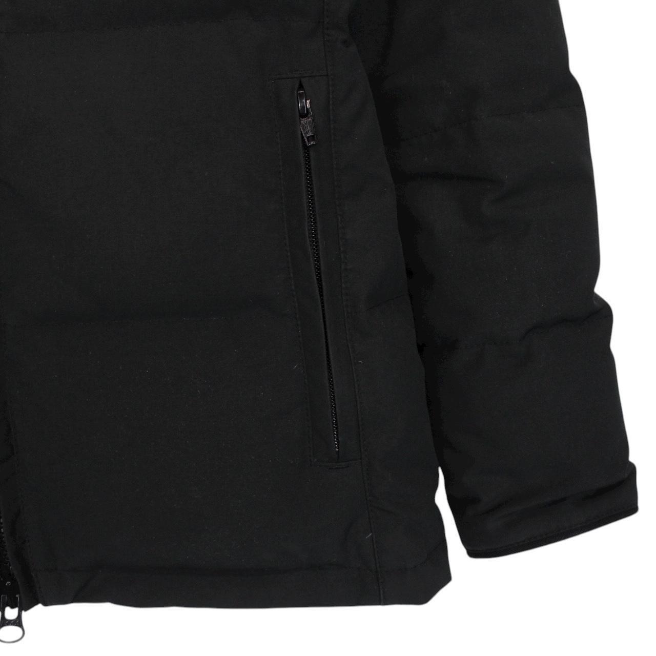 Canada Goose Black Chelsea Parka Heritage Down Jacket with Fur Trim