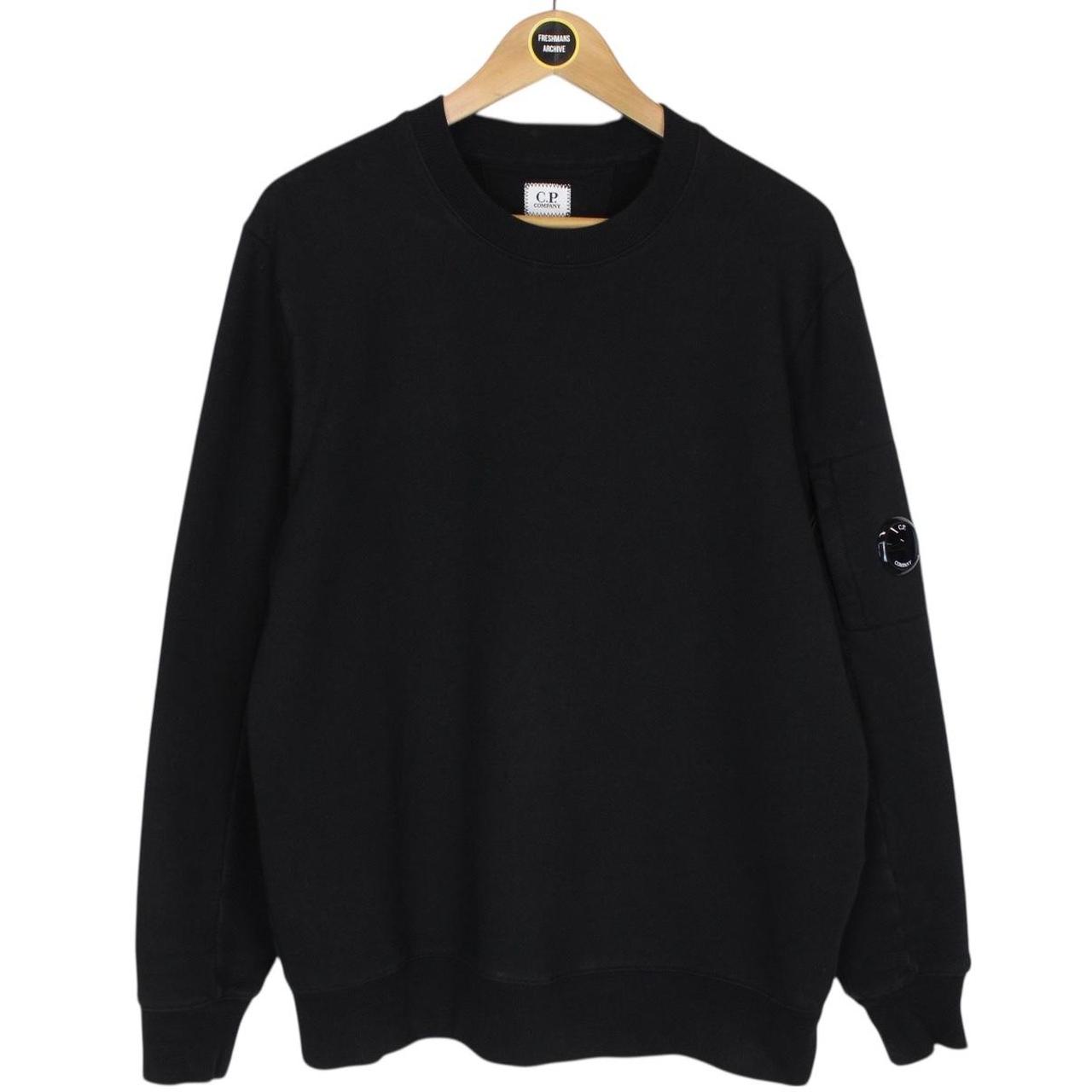 CP Company Black Cotton Lens Sweatshirt Jumper