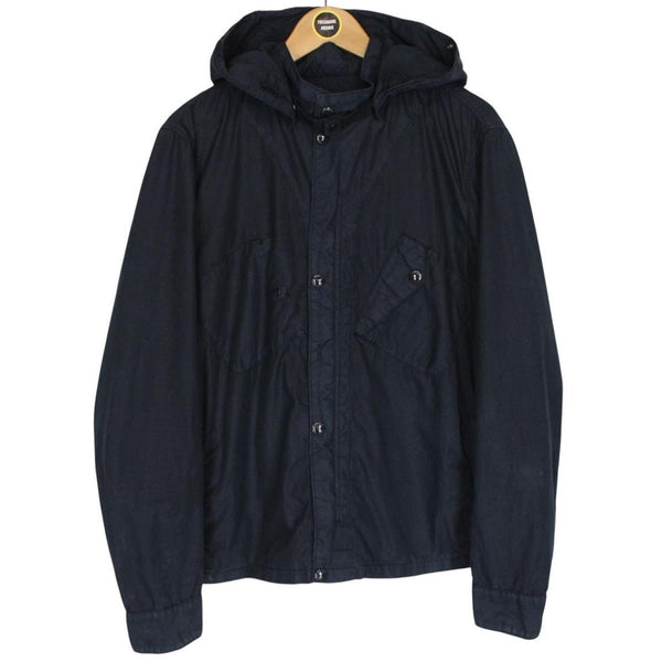 CP Company Navy Blue Garment Dyed Full Zip Goggle Jacket