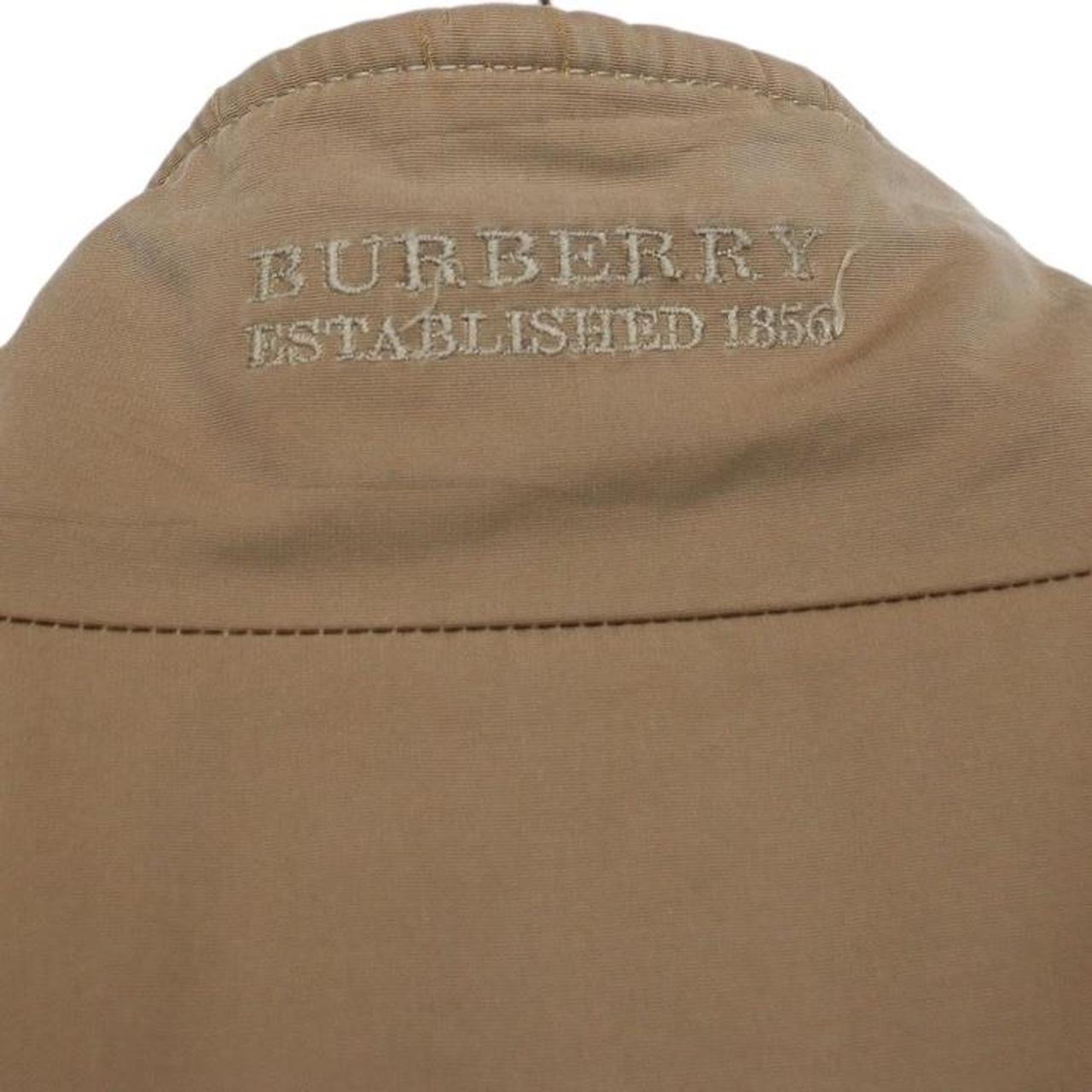 Vintage Burberry London Tan Brown Full Zip Cotton Blend Jacket