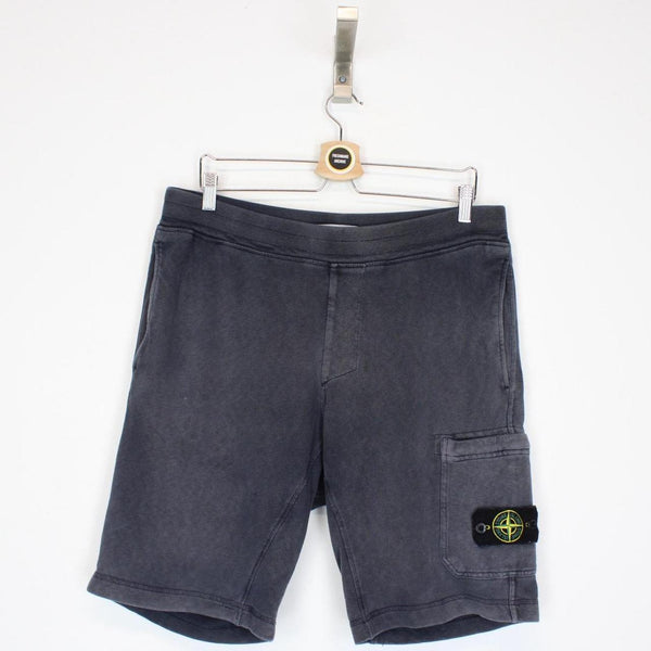 Stone Island SS 2016 Navy Blue Cotton Jogger Shorts