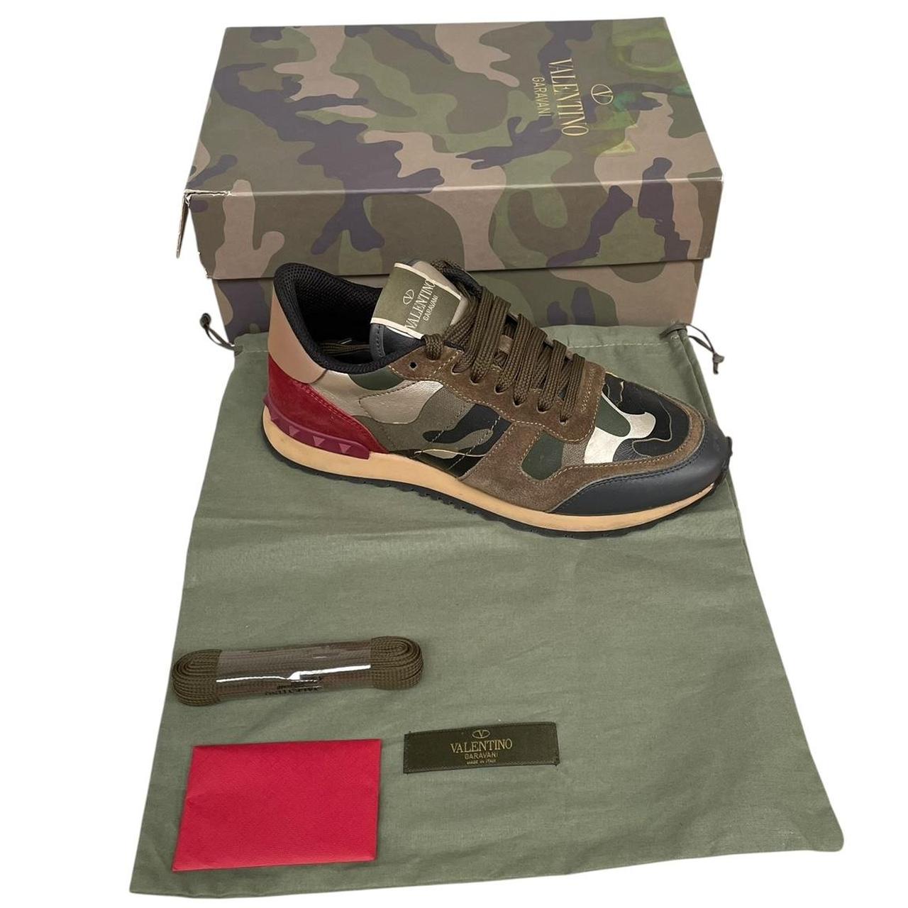 Valentino Garavani Rockrunner Green Camouflage Trainers