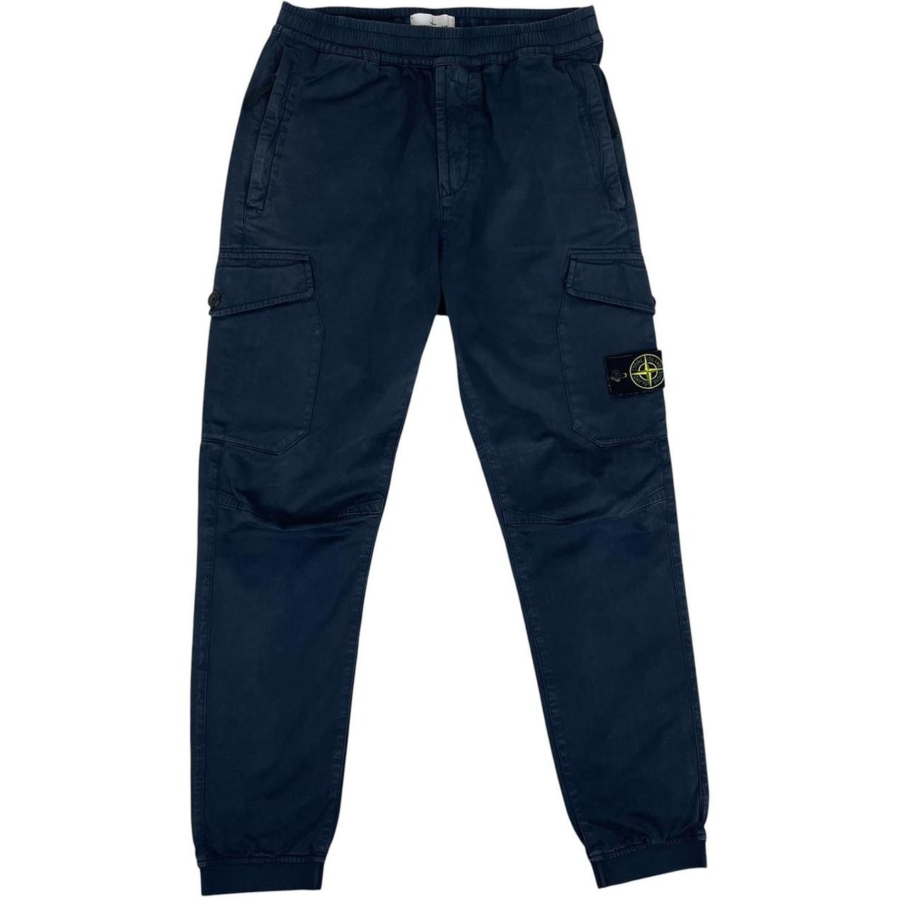 Stone Island AW 2020 Navy Blue RE-T Fit Cargo Trousers
