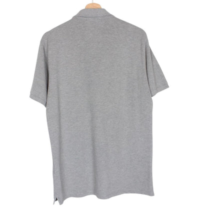 Stone Island SS 2017 Grey Short Sleeve Compass Cotton Polo Shirt