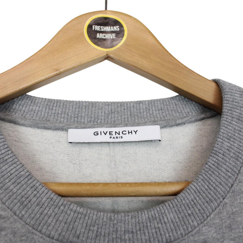 Givenchy Paris Monkey Brothers Grey Crew Neck Sweatshirt Jumper
