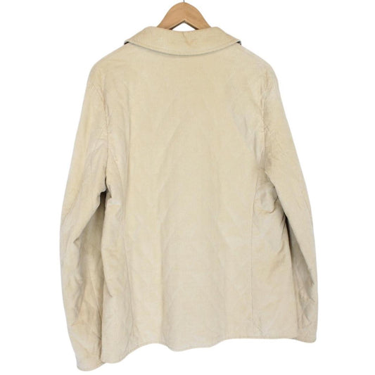 Vintage Burberry Beige Nova Check Cotton Quilted Corduroy Jacket