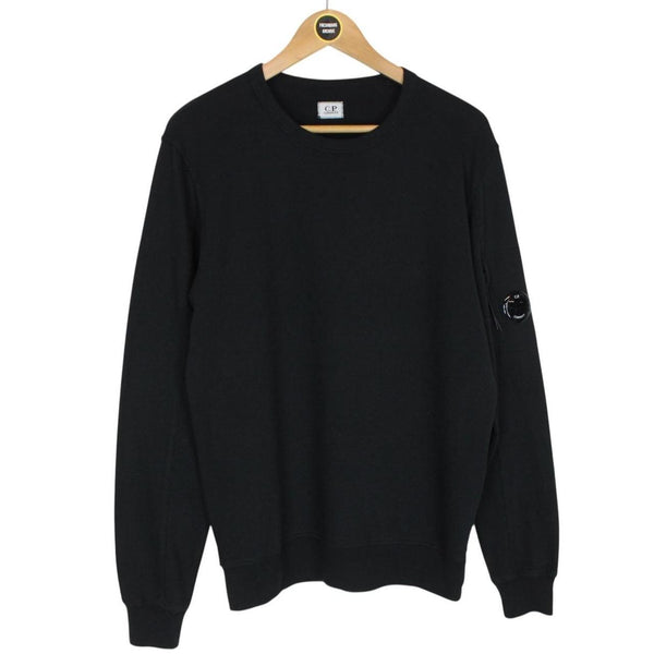 CP Company Black Goggle Lens Cotton Sweatshirt Jumper