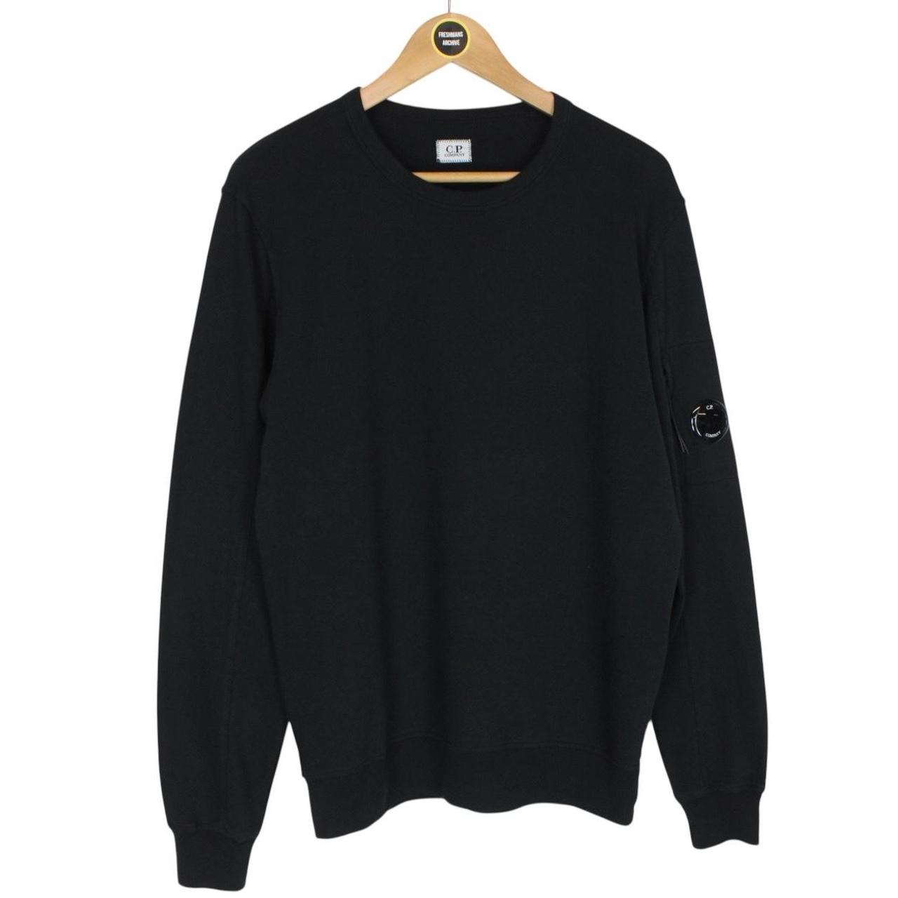 CP Company Black Goggle Lens Cotton Sweatshirt Jumper