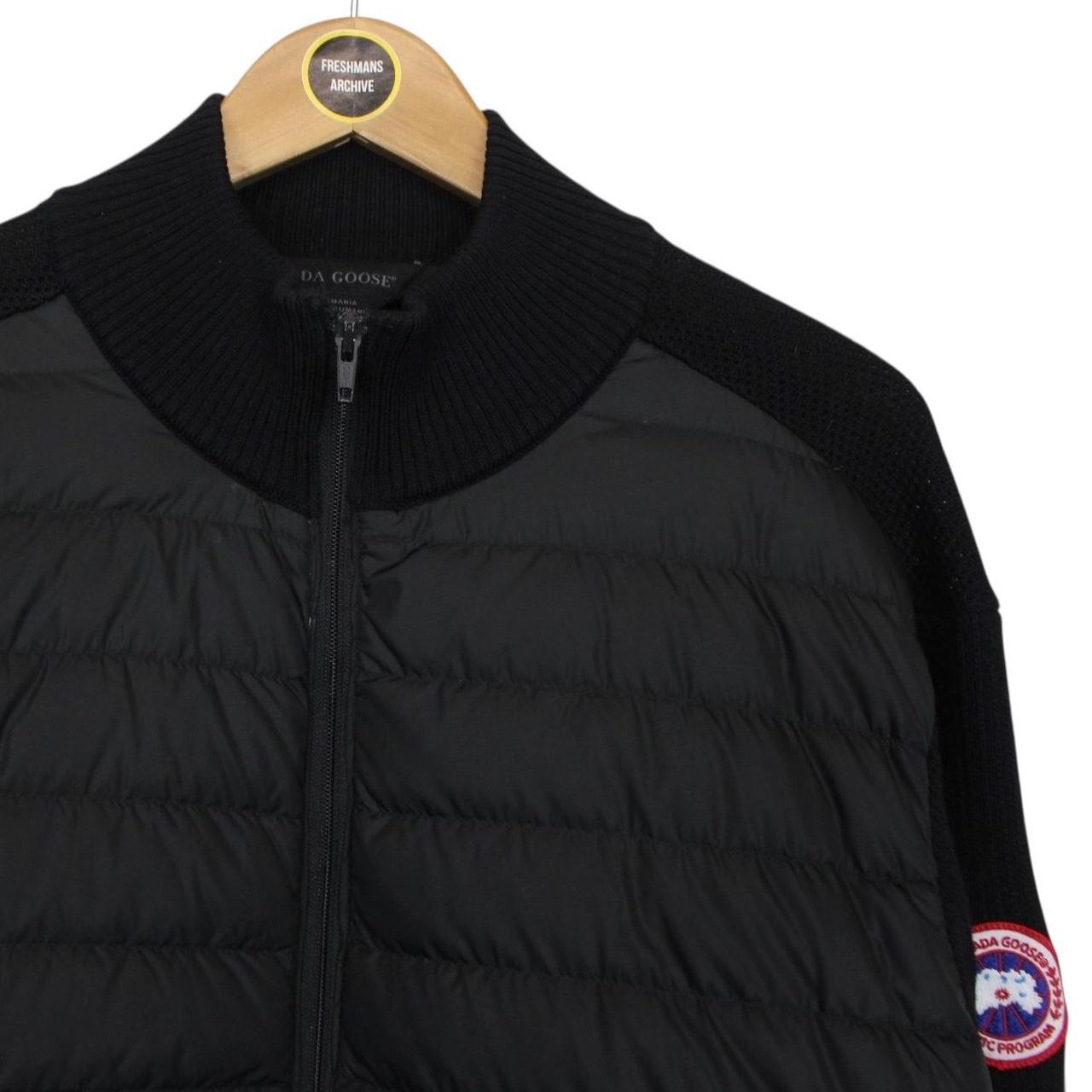 Canada Goose Black HyBridge Wool Knit Down Jacket
